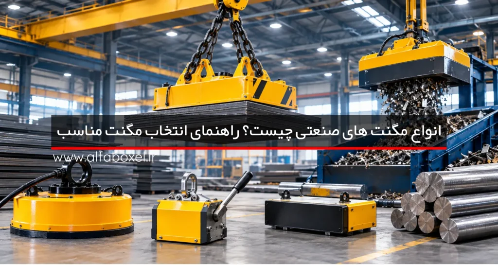 انواع مگنت های صنعتی چیست؟ راهنمای انتخاب مگنت مناسب